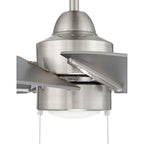 Craftmade PPT24BNK6 Brushed Polished Nickel Propel Ii 24'' 6-blade Ceiling Fan In Brushed Polished Nickel W/ Brushed Nickel Blades; Integrated Light Kit Image 8