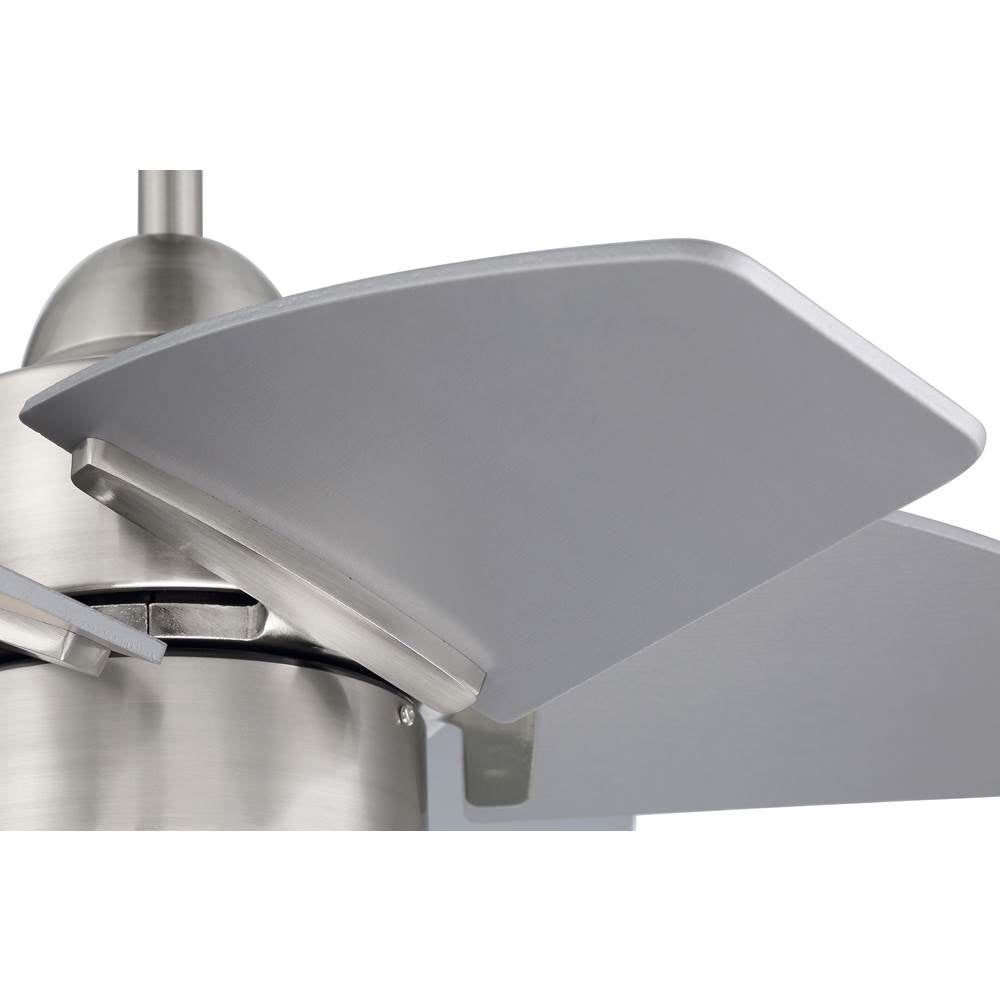 Craftmade PPT24BNK6 Brushed Polished Nickel Propel Ii 24'' 6-blade Ceiling Fan In Brushed Polished Nickel W/ Brushed Nickel Blades; Integrated Light Kit Image 6