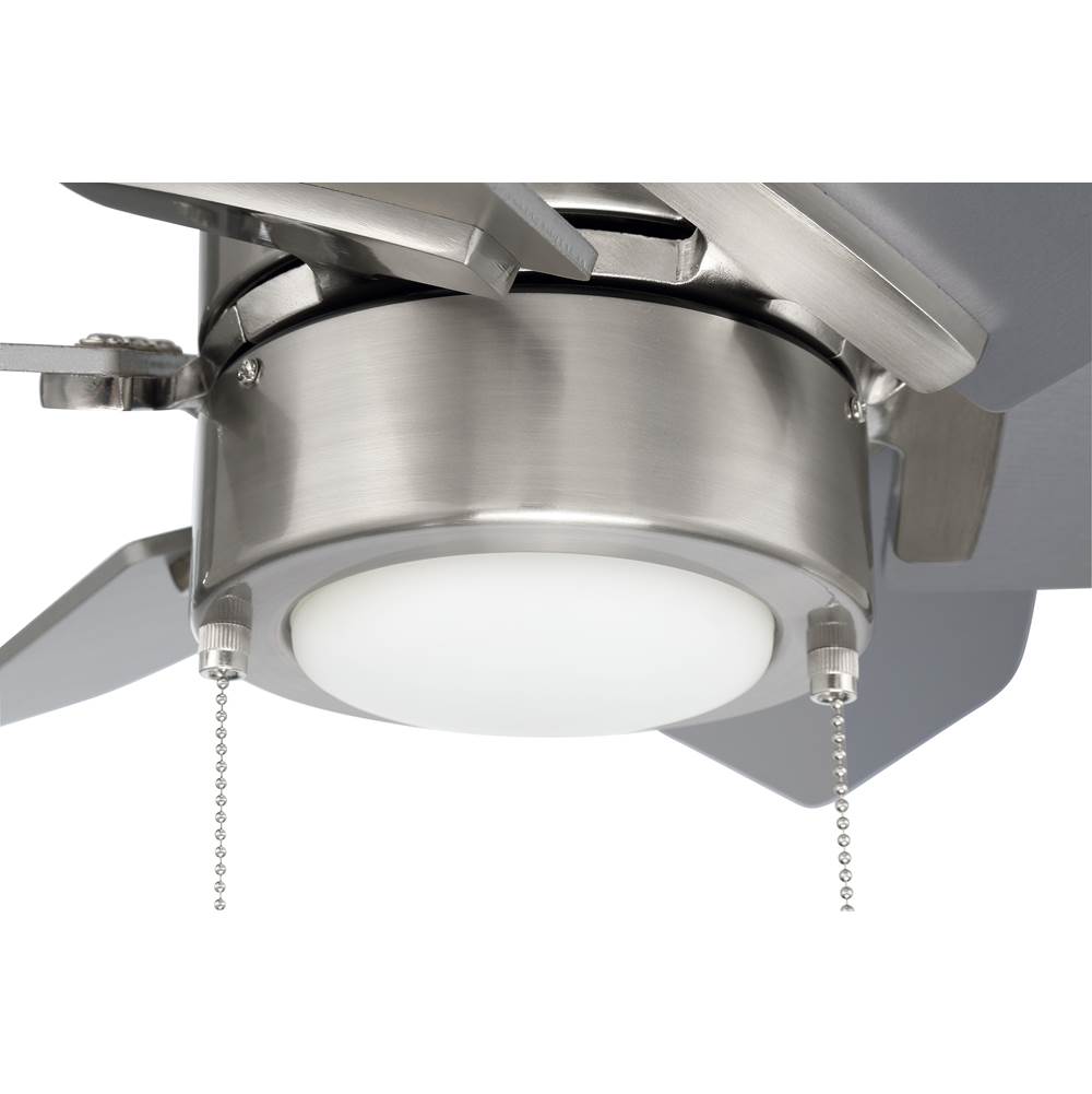 Craftmade PPT24BNK6 Brushed Polished Nickel Propel Ii 24'' 6-blade Ceiling Fan In Brushed Polished Nickel W/ Brushed Nickel Blades; Integrated Light Kit Image 3