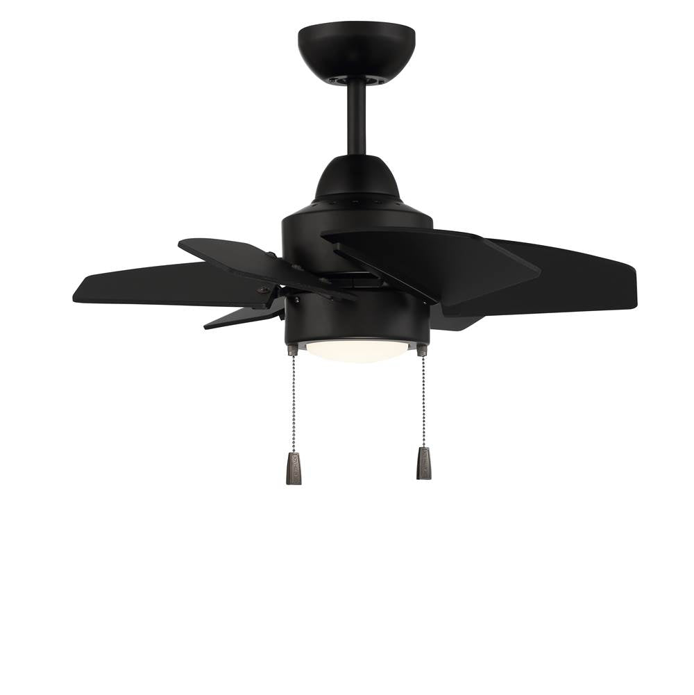 Craftmade Propel Ii Propel Ii 24'' 6-blade Ceiling Fan In Brushed Polished Nickel W/ Brushed Nickel Blades; Integrated Light Kit