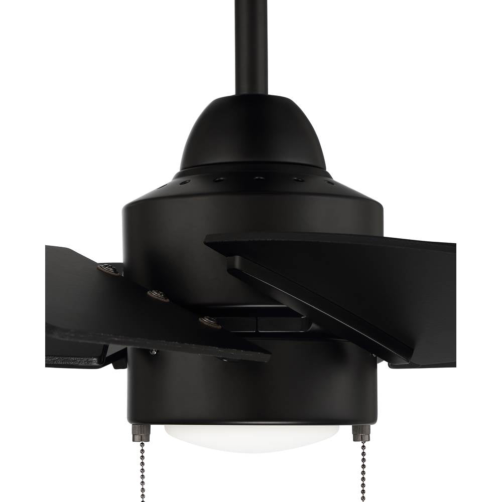 Craftmade PPT24FB6 Flat Black Propel Ii 24'' 6-blade Indoor/outdoor (damp) Ceiling Fan In Flat Black W/ Flat Black Blades; Integrated Light Kit Image 8
