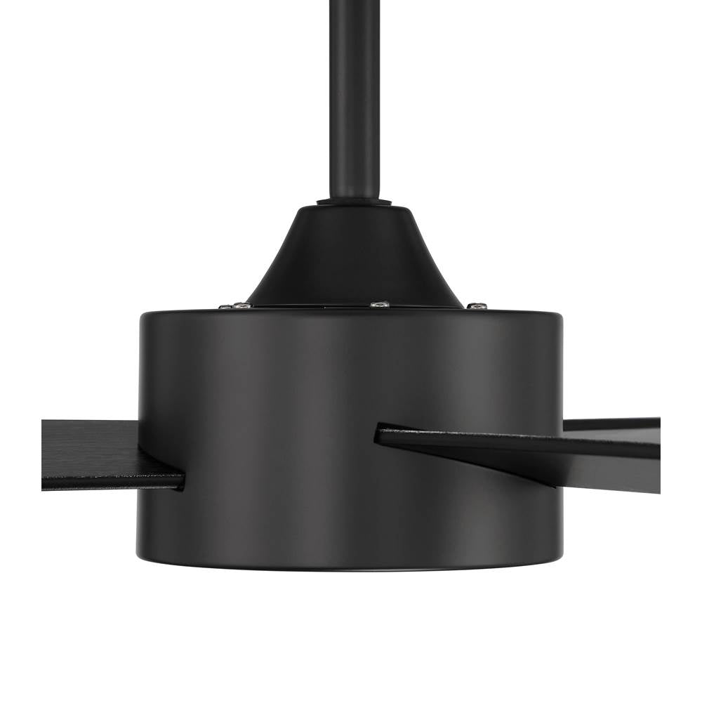 Craftmade PRV52FB3-NWF Flat Black Provision 52'' 3-blade Indoor/outdoor (damp) Ceiling Fan In Flat Black With Flat Black Blades, Not Light Kit Adaptable Image 6