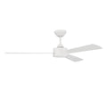 Craftmade PRV52MWW3 Matte White Provision 52'' 3-blade Indoor/outdoor (damp) Ceiling Fan In Matte White W/ White Blades; Not Light Kit Adaptable Image 1