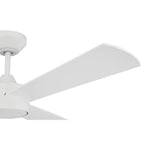 Craftmade PRV52MWW3 Matte White Provision 52'' 3-blade Indoor/outdoor (damp) Ceiling Fan In Matte White W/ White Blades; Not Light Kit Adaptable Image 7