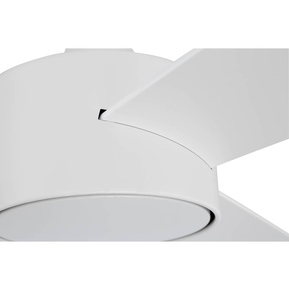 Craftmade PRV52MWW3 Matte White Provision 52'' 3-blade Indoor/outdoor (damp) Ceiling Fan In Matte White W/ White Blades; Not Light Kit Adaptable Image 5