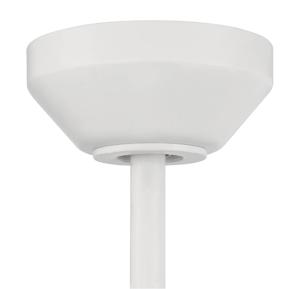 Craftmade PRV52MWW3 Matte White Provision 52'' 3-blade Indoor/outdoor (damp) Ceiling Fan In Matte White W/ White Blades; Not Light Kit Adaptable Image 4