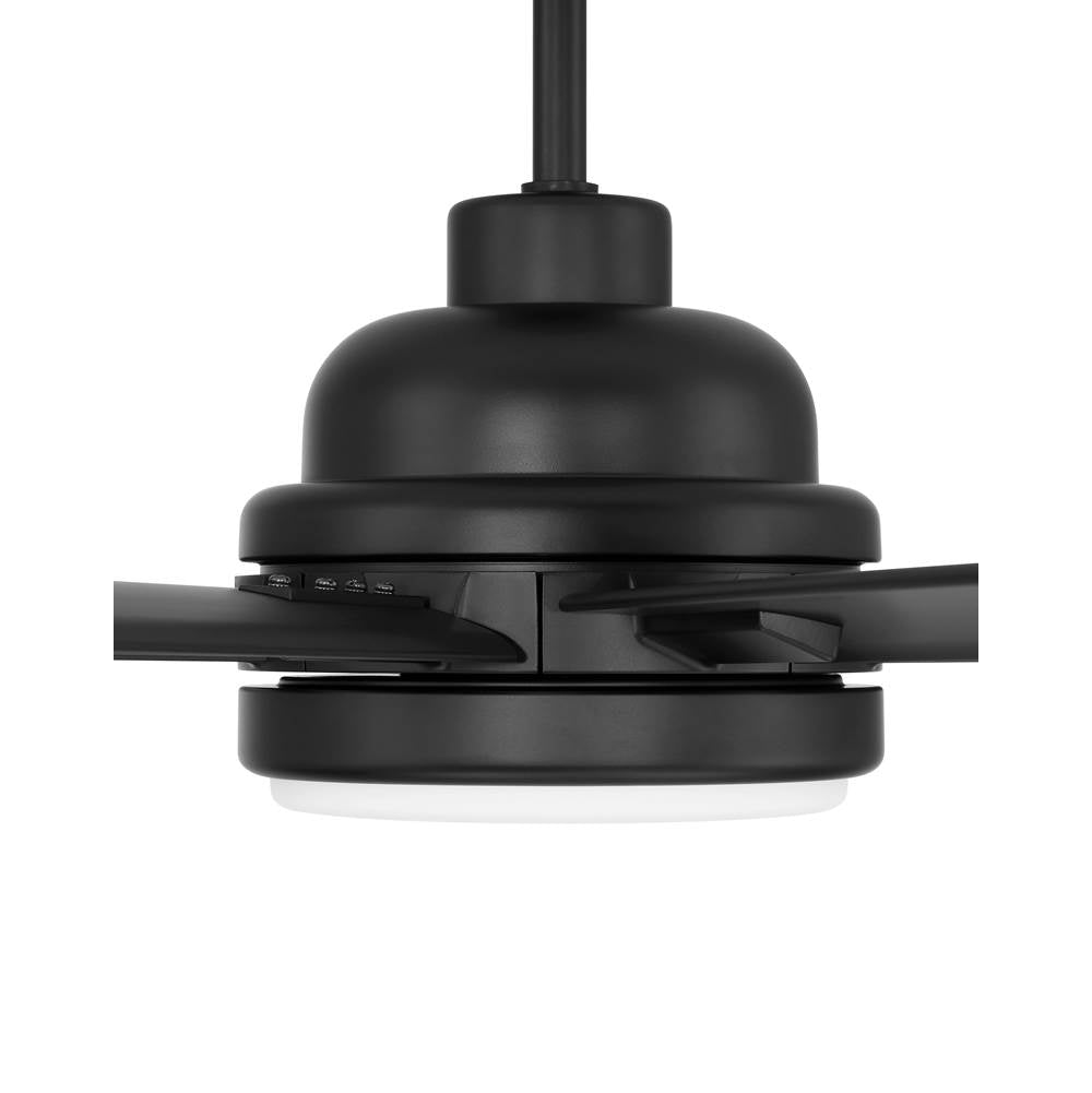 Craftmade RSH65FB8-NWF Flat Black Rush 65'' 8-blade Indoor/outdoor (wet) Ceiling Fan In Flat Black With Flat Black Blades, Light Kit Included (optional) Image 7