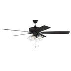 Craftmade Super Pro Super Pro 104 60'' 5-blade Ceiling Fan In Brushed Polished Nickel W/ Driftwood/grey Walnut Blades; Integrated Light Kit
