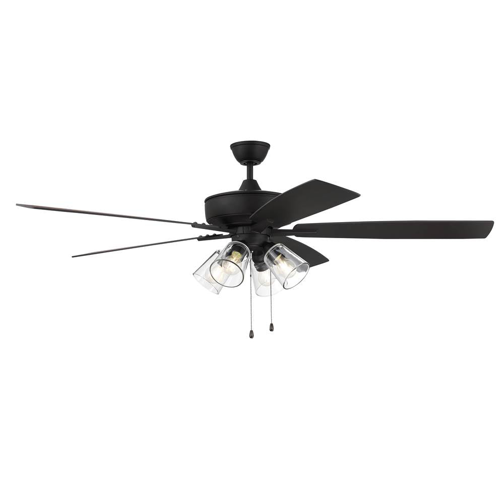 Craftmade Super Pro Super Pro 104 60'' 5-blade Ceiling Fan In Brushed Polished Nickel W/ Driftwood/grey Walnut Blades; Integrated Light Kit