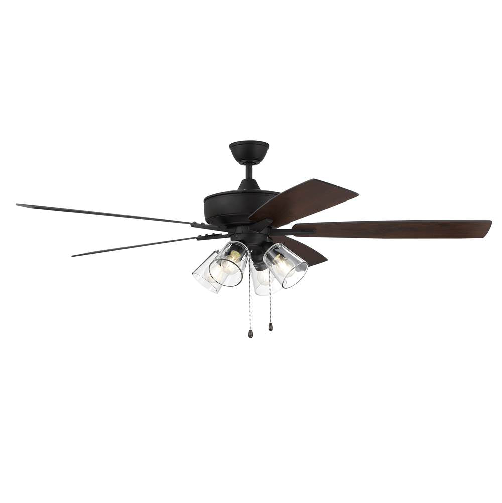 Craftmade S104ESP5-60ESPWLN Espresso Super Pro 104 60'' 5-blade Ceiling Fan In Espresso W/ Espresso/walnut Blades; Integrated Light Kit Image 7