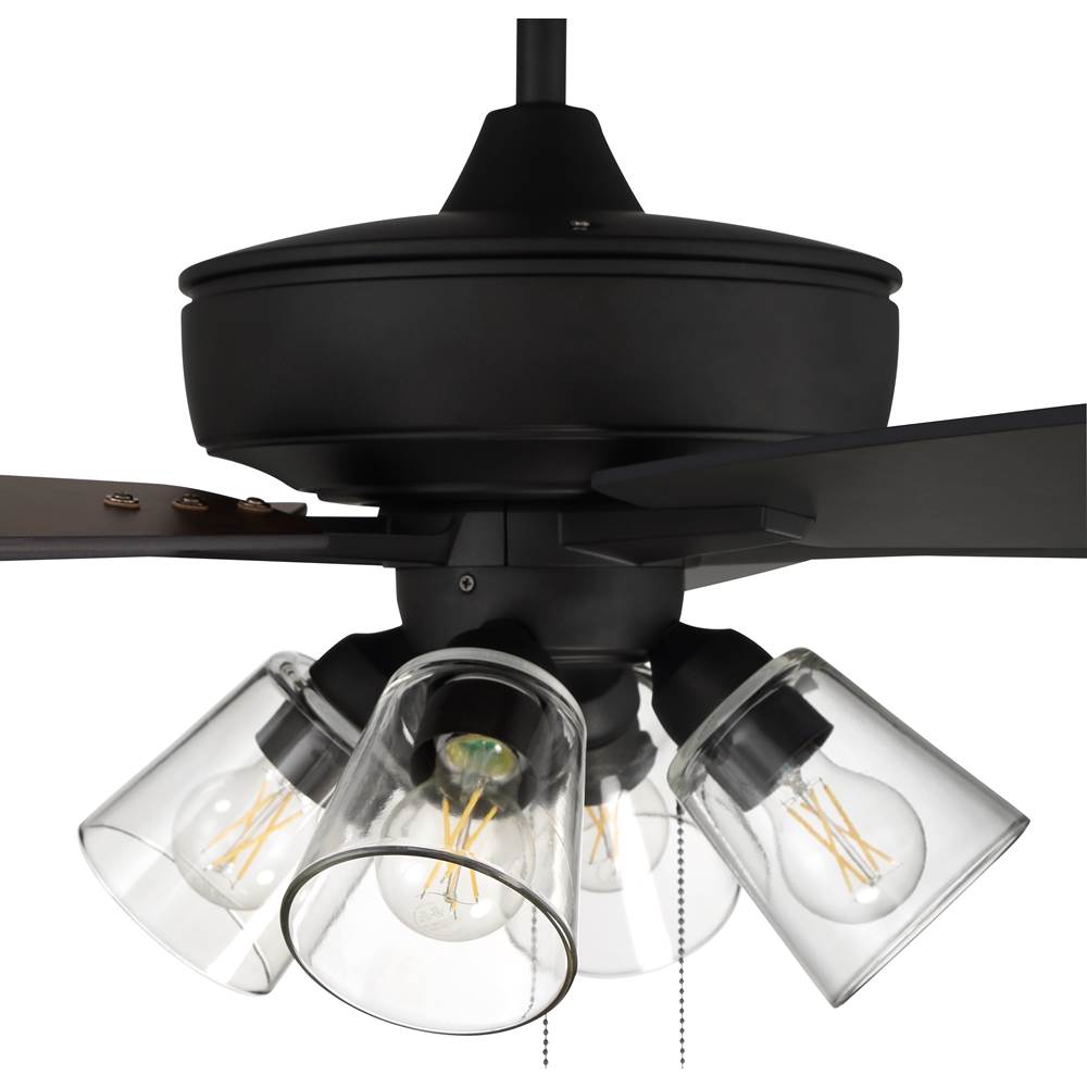 Craftmade S104ESP5-60ESPWLN Espresso Super Pro 104 60'' 5-blade Ceiling Fan In Espresso W/ Espresso/walnut Blades; Integrated Light Kit Image 6