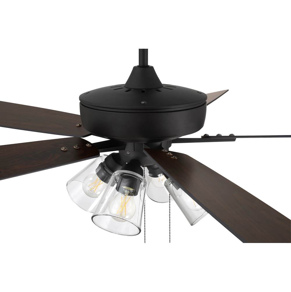 Craftmade S104ESP5-60ESPWLN Espresso Super Pro 104 60'' 5-blade Ceiling Fan In Espresso W/ Espresso/walnut Blades; Integrated Light Kit Image 3