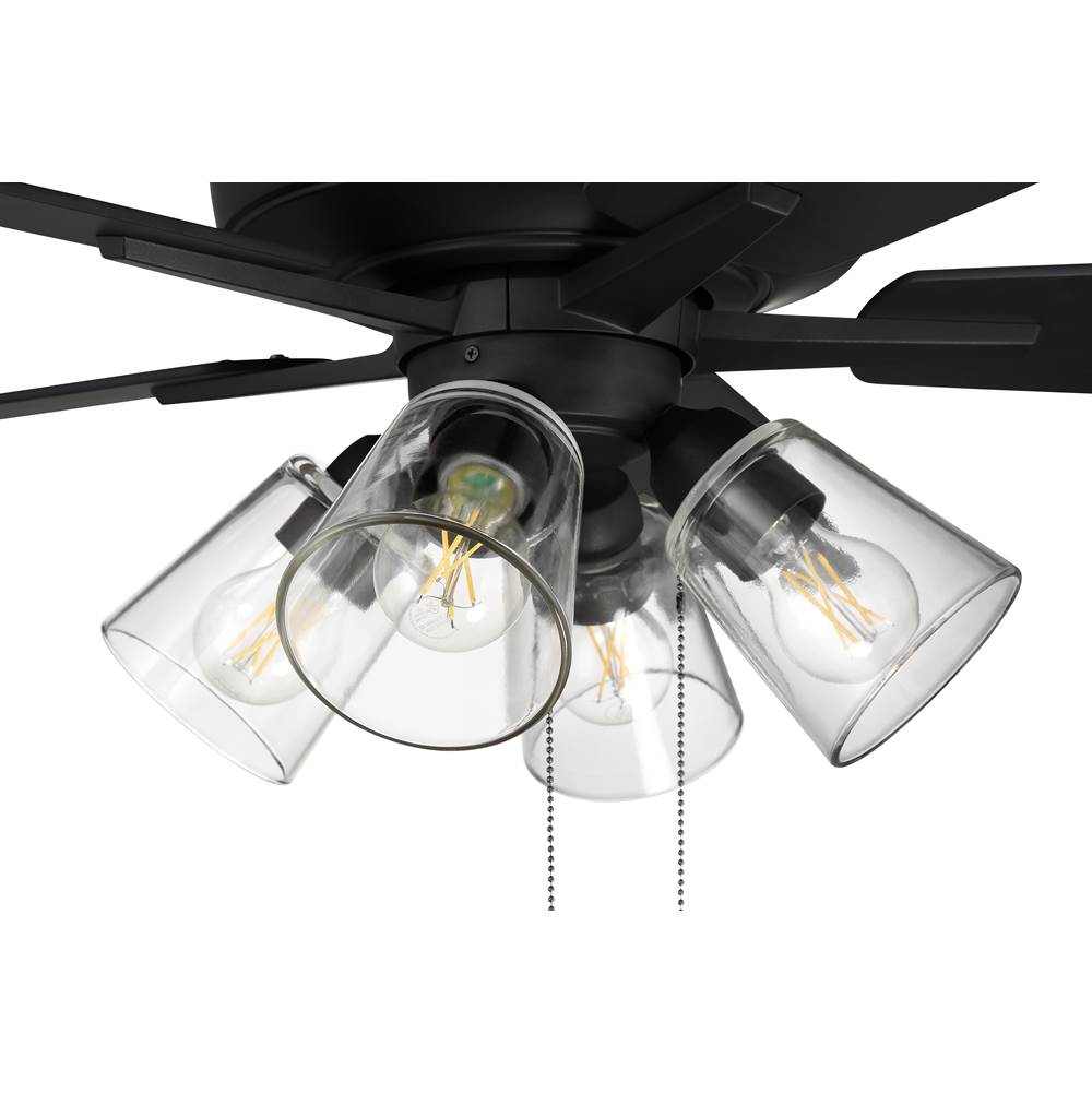 Craftmade S104ESP5-60ESPWLN Espresso Super Pro 104 60'' 5-blade Ceiling Fan In Espresso W/ Espresso/walnut Blades; Integrated Light Kit Image 2