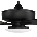 Craftmade S112FB5-60FBGW Flat Black Super Pro 112 60'' 5-blade Ceiling Fan In Flat Black W/ Flat Black/greywood Blades; Integrated Light Kit Image 6