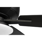 Craftmade S112FB5-60FBGW Flat Black Super Pro 112 60'' 5-blade Ceiling Fan In Flat Black W/ Flat Black/greywood Blades; Integrated Light Kit Image 5