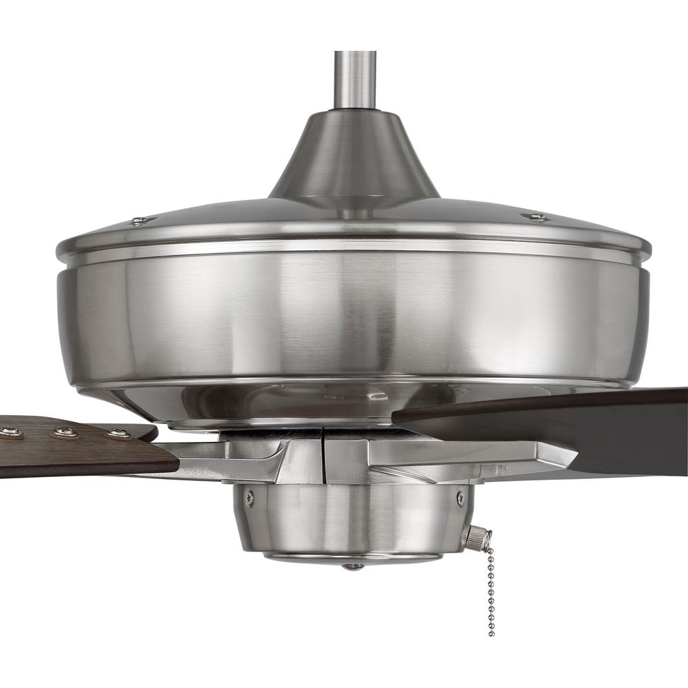 Craftmade S60BNK5-60DWGWN Brushed Polished Nickel Super Pro 60'' 5-blade Ceiling Fan In Brushed Polished Nickel W/ Driftwood/grey Walnut Blades; Light Kit Optional (not Included) Image 8