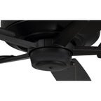 Craftmade S60FB5-60FBGW Flat Black Super Pro 60'' 5-blade Ceiling Fan In Flat Black W/ Flat Black/greywood Blades; Light Kit Optional (not Included) Image 3