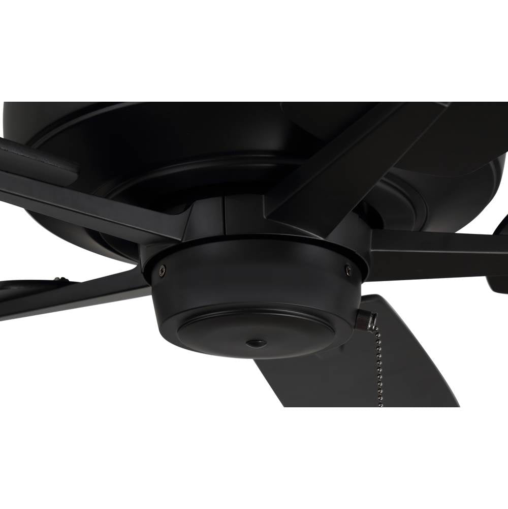 Craftmade S60FB5-60FBGW Flat Black Super Pro 60'' 5-blade Ceiling Fan In Flat Black W/ Flat Black/greywood Blades; Light Kit Optional (not Included) Image 3