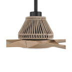 Craftmade SEA56FB3 Flat Black Sea Scape 56'' 3-blade Indoor/outdoor (wet) Ceiling Fan In Flat Black W/ Light Wood Grain Blades; Light Kit Included (optional) Image 9
