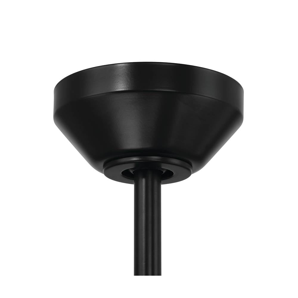 Craftmade SEA56FB3 Flat Black Sea Scape 56'' 3-blade Indoor/outdoor (wet) Ceiling Fan In Flat Black W/ Light Wood Grain Blades; Light Kit Included (optional) Image 7