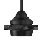 Craftmade STL60FB3-NWF Flat Black Sterling 60'' 3-blade Indoor/outdoor (wet) Ceiling Fan In Flat Black With Flat Black Blades, Light Kit Included (optional) Image 7