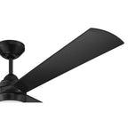 Craftmade STL60FB3-NWF Flat Black Sterling 60'' 3-blade Indoor/outdoor (wet) Ceiling Fan In Flat Black With Flat Black Blades, Light Kit Included (optional) Image 6