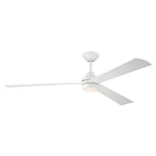 Craftmade Sterling 60'' 3-blade Indoor/outdoor (wet) Ceiling Fan In Flat Black With Flat Black Blades, Light Kit Included (optional)