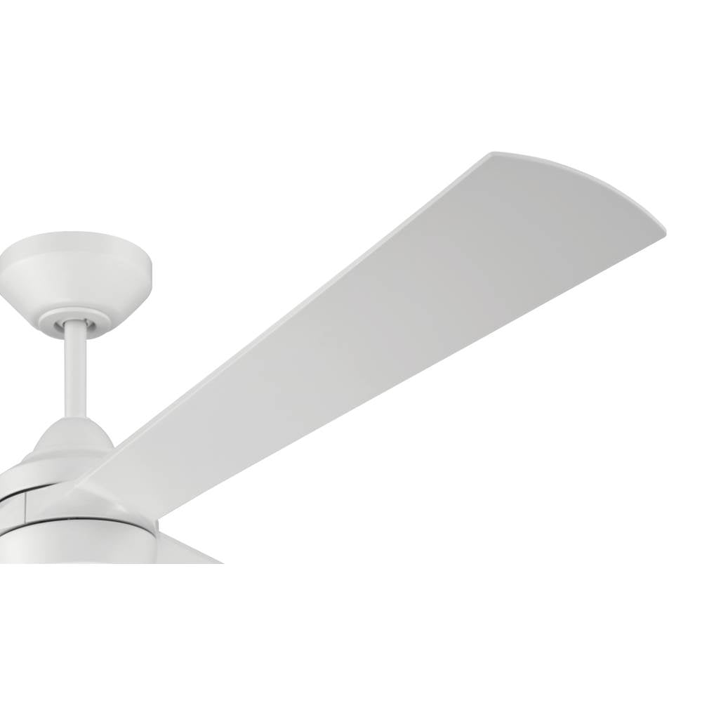 Craftmade STL60W3-NWF White Sterling 60'' 3-blade Indoor/outdoor (wet) Ceiling Fan In White With White Blades, Light Kit Included (optional) Image 6