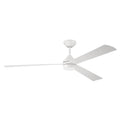 Craftmade Sterling 60'' 3-blade Indoor/outdoor (wet) Ceiling Fan In White W/ White Blades; Light Kit Included (optional)