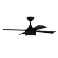 Craftmade Theo 42'' 4-blade Indoor/outdoor (damp) Ceiling Fan, Flat Black Finish, Flat Black Blades; Light Kit Included (optional)