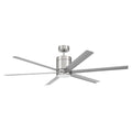 Craftmade Tate 65'' 6-blade Ceiling Fan In Brushed Polished Nickel W/ Brushed Nickel Blades; Light Kit Included (optional)