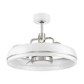 Craftmade TYL24WPLN3-NWF White,Polished Nickel Taylor 20'' 3-blade Ceiling Fan In White/polished Nickel With Clear Acrylic Blades, Light Kit Included (optional) Image 1