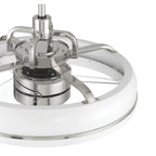 Craftmade TYL24WPLN3-NWF White,Polished Nickel Taylor 20'' 3-blade Ceiling Fan In White/polished Nickel With Clear Acrylic Blades, Light Kit Included (optional) Image 4