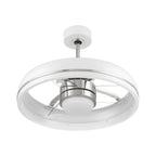 Craftmade TYL24WPLN3-NWF White,Polished Nickel Taylor 20'' 3-blade Ceiling Fan In White/polished Nickel With Clear Acrylic Blades, Light Kit Included (optional) Image 2