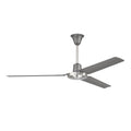 Craftmade  Utility 56'' 3-blade Ceiling Fan In Titanium/brushed Polished Nickel W/ Titanium Finish Blades; Not Light Kit Adaptable