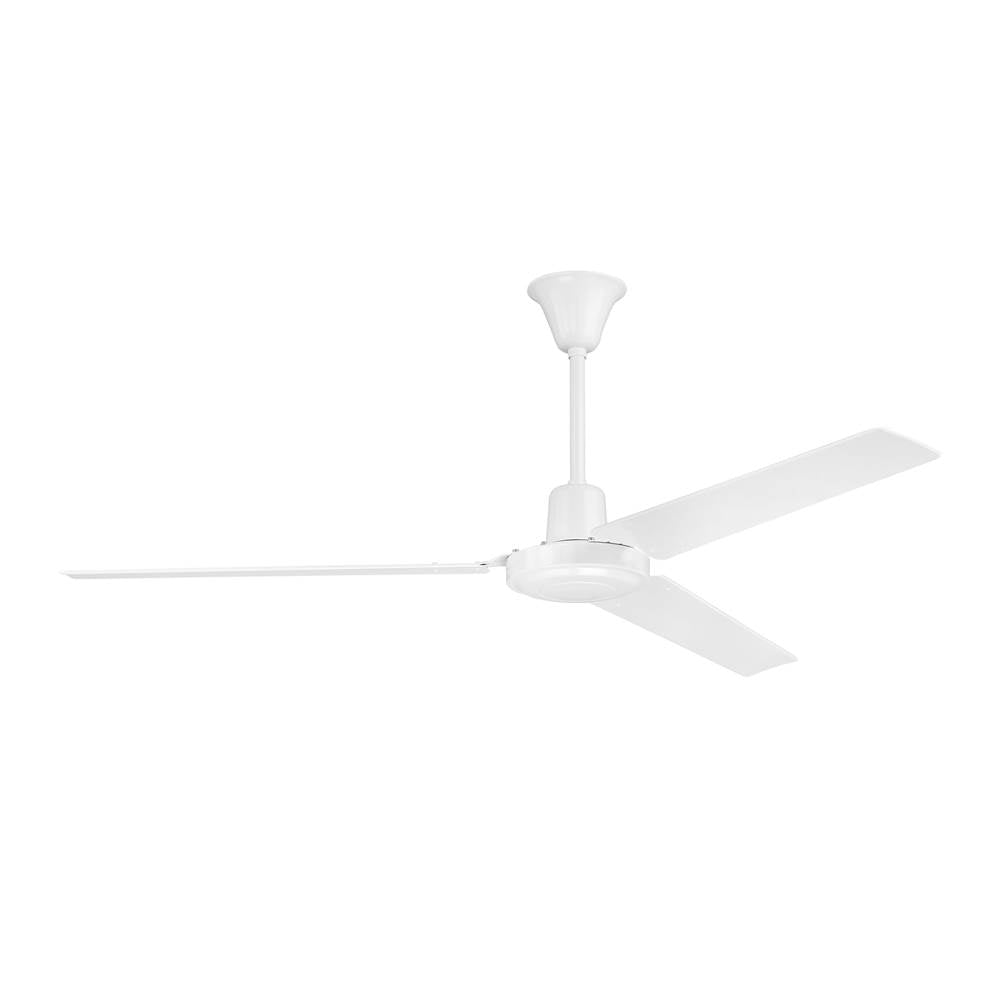 Craftmade  Utility 56'' 3-blade Ceiling Fan In White W/ White Blades; Not Light Kit Adaptable