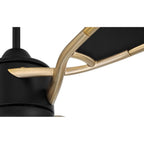 Craftmade VIA72FBSB3 Flat Black,Satin Brass Viva 72'' 3-blade Ceiling Fan In Flat Black/satin Brass W/ Flat Black Fabric Texture Abs Blades; Light Kit Included (optional) Image 7