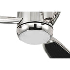Craftmade VIA72PLN3 Polished Nickel Viva 72'' 3-blade Ceiling Fan In Polished Nickel W/ Flat Black Fabric Texture Abs Blades; Light Kit Included (optional) Image 6