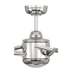 Craftmade VIA72PLN3 Polished Nickel Viva 72'' 3-blade Ceiling Fan In Polished Nickel W/ Flat Black Fabric Texture Abs Blades; Light Kit Included (optional) Image 2