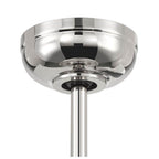 Craftmade VIA72PLN3 Polished Nickel Viva 72'' 3-blade Ceiling Fan In Polished Nickel W/ Flat Black Fabric Texture Abs Blades; Light Kit Included (optional) Image 4
