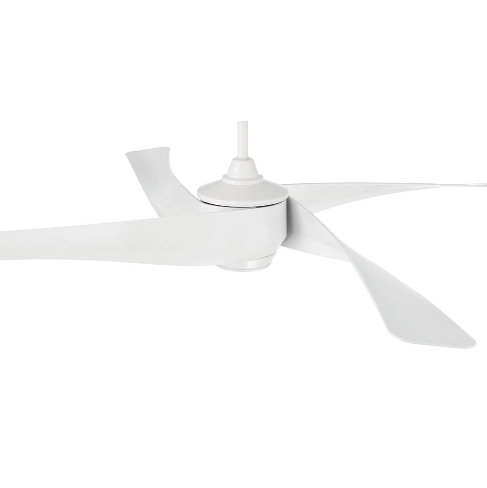 Craftmade VNN58W4 White Venn 58'' 4-blade Indoor/outdoor (damp) Ceiling Fan In White W/ White Blades; Light Kit Optional (sold Separately) Image 6