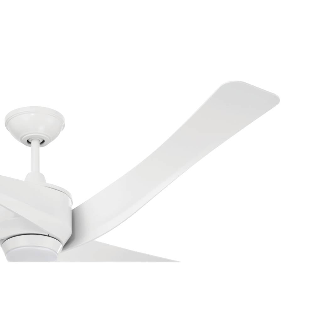 Craftmade VNN58W4 White Venn 58'' 4-blade Indoor/outdoor (damp) Ceiling Fan In White W/ White Blades; Light Kit Optional (sold Separately) Image 5