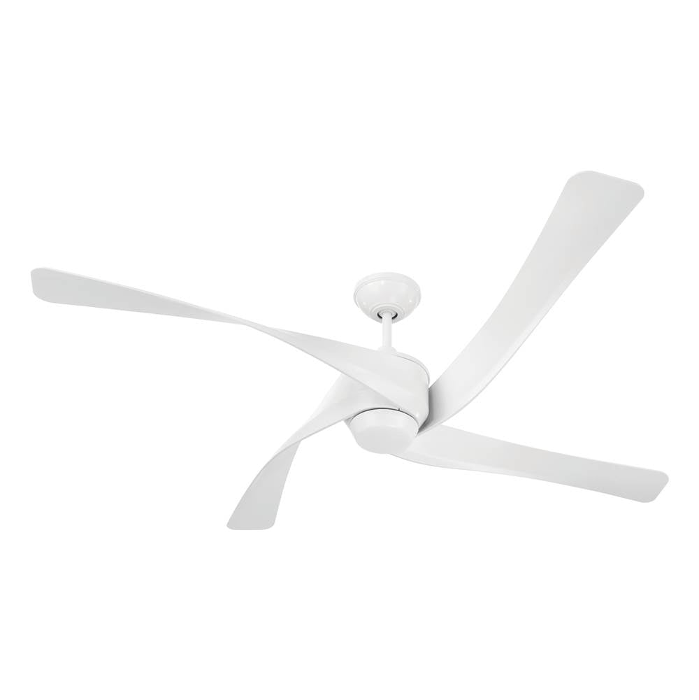 Craftmade VNN58W4 White Venn 58'' 4-blade Indoor/outdoor (damp) Ceiling Fan In White W/ White Blades; Light Kit Optional (sold Separately) Image 2