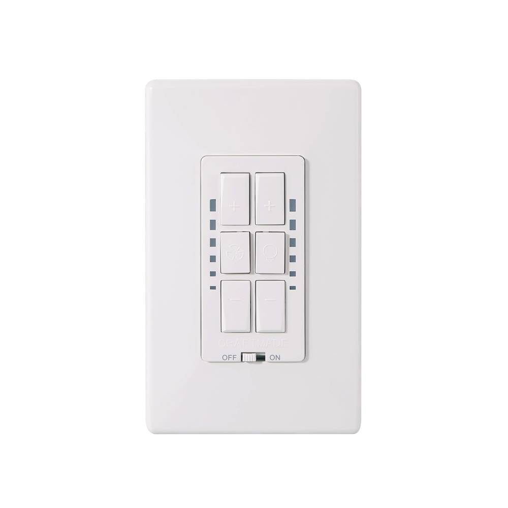 Craftmade WCFL-1000  Smart Wifi Fan And On/off Dimmer Switch Wall Control Image 1