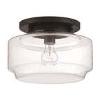 Craftmade X3112-FB Flat Black Peri 1 Light 12'' Flushmount In Flat Black Image 1