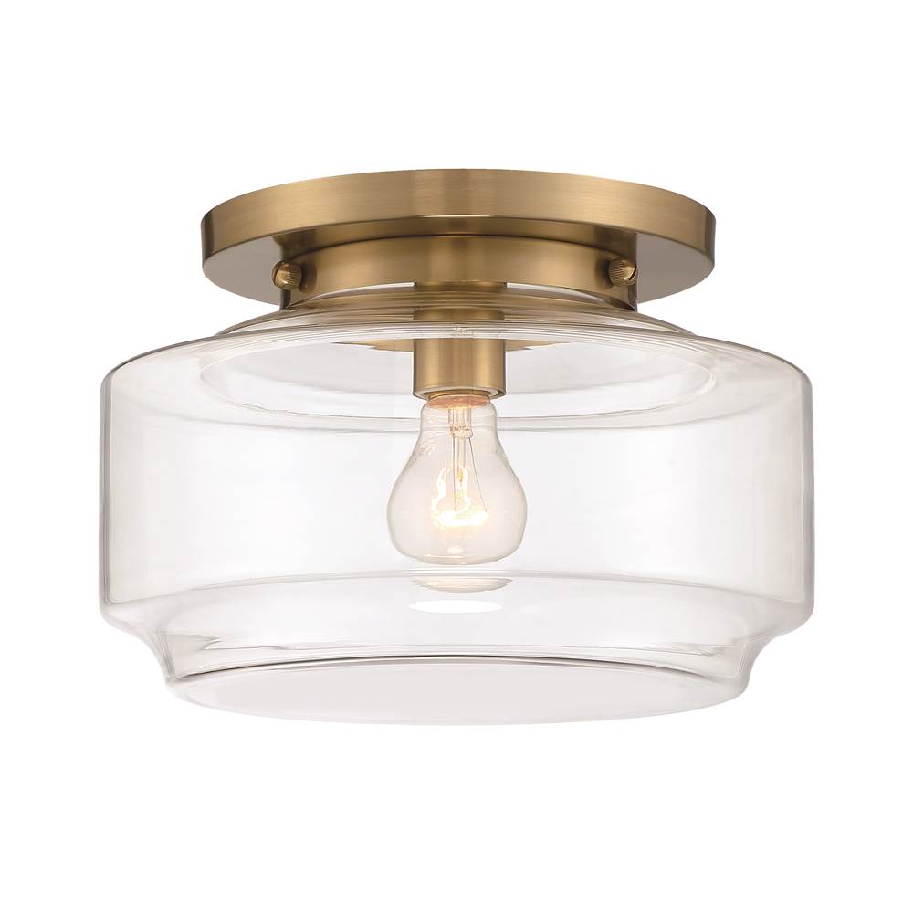 Craftmade Peri 1 Light 12'' Flushmount In Flat Black