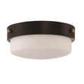 Craftmade X3212-FB Flat Black Oak Street 2 Light 12'' Flushmount In Flat Black Image 1