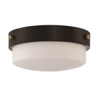 Craftmade X3212-FB Flat Black Oak Street 2 Light 12'' Flushmount In Flat Black Image 1