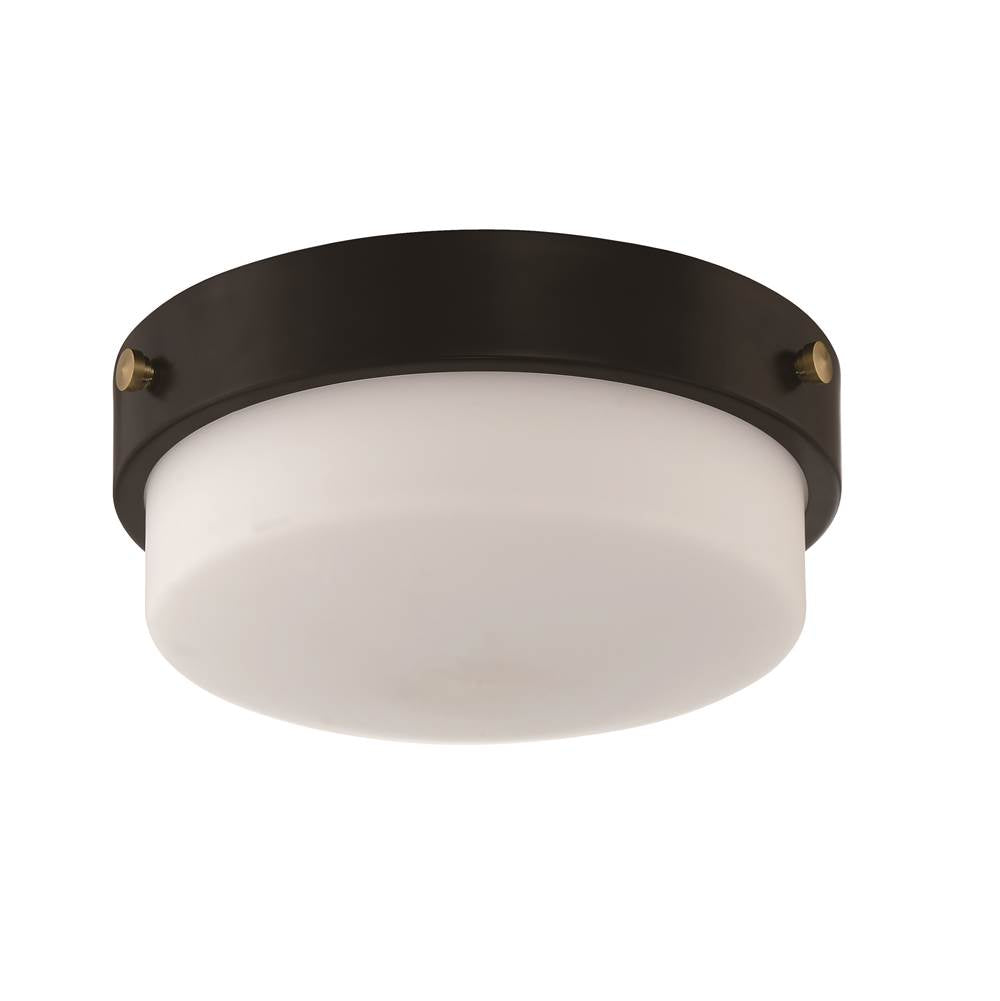 Craftmade X3212-FB Flat Black Oak Street 2 Light 12'' Flushmount In Flat Black Image 3