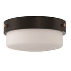 Craftmade X3214-FB Flat Black Oak Street 2 Light 13'' Flushmount In Flat Black Image 1